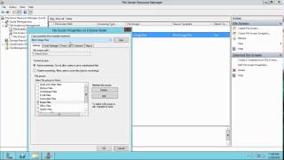 configuring file screening using fsrm in windows server 2012