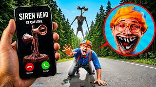 Drone'um SIREN HEAD ve BLIPPI'yi gerçek hayatta görüntüledi!
