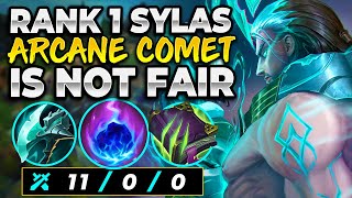 Arcane Comet is not fair... *Perfect Game* | Rank 1 Sylas | Armooon | League of Legends