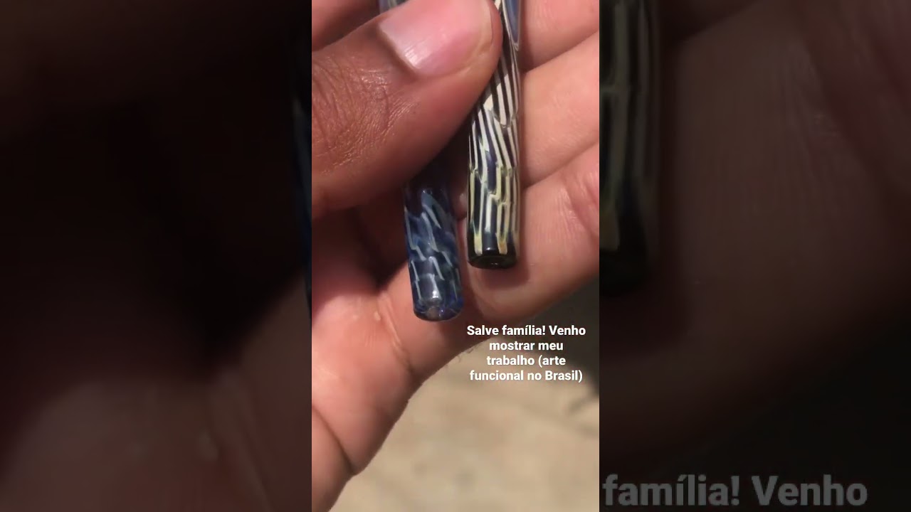 Piteiras de vidro artesanal