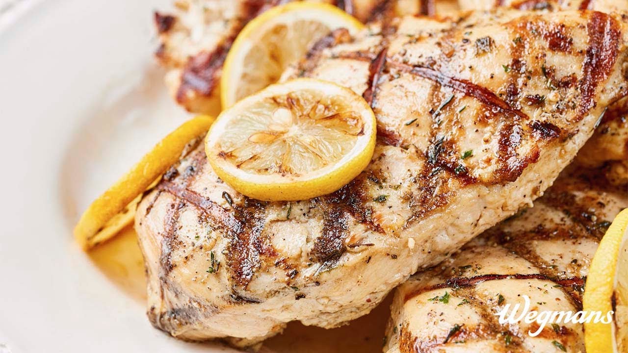 Wegmans - Organic Marinated Lemon Garlic Chicken - YouTube