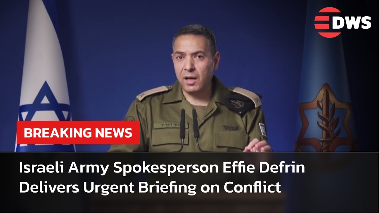 Defrin WATCH: Israeli Army Spokesperson Effie Defrin Delivers Urgent Briefing ...
