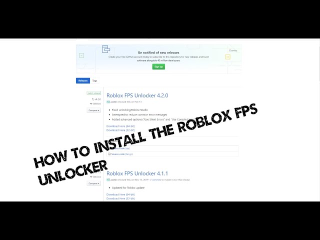 Guide On How To Install The Fps Unlocker For Roblox Youtube - github roblox fps unlocker updated