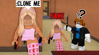 CLONING Myself TO TROLL TEAMERS in Roblox Murder Mystery 2..