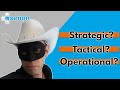 STRATEGIC, TACTICAL AND OPERATIONAL FACILITIES MANAGEMENT (What's the difference?)