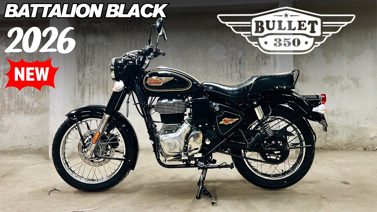 2026 🔥 Royal Enfield Bullet 350 Battalion Black Price & Features ✅ Full Review ❤️ Better Than CB350?