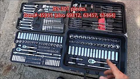 Review After 3 Years of PITTSBURGH Mechanics 301 Pc. Tool Set Harbor Freight 45951 69312 63457 63464