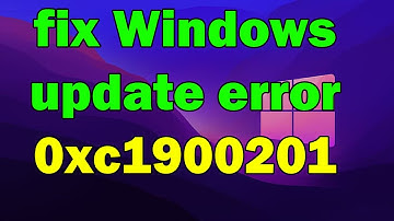How to fix Windows update error 0xc1900201 windows 10 or 11