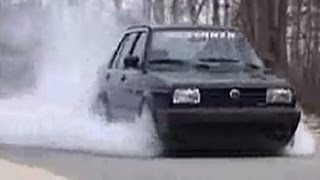 vw jetta mk2 vr6 burnout