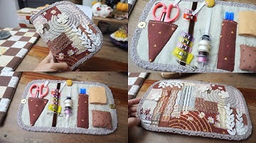 Slow Sewing | Handmade Sewing Tool Organizer from Fabric Scraps