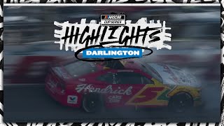 Kyle Larson spins late at Darlington in final stage
