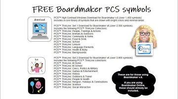 Free PCS High Contrast and Thinline Symbol Downloads for Boardmaker v6