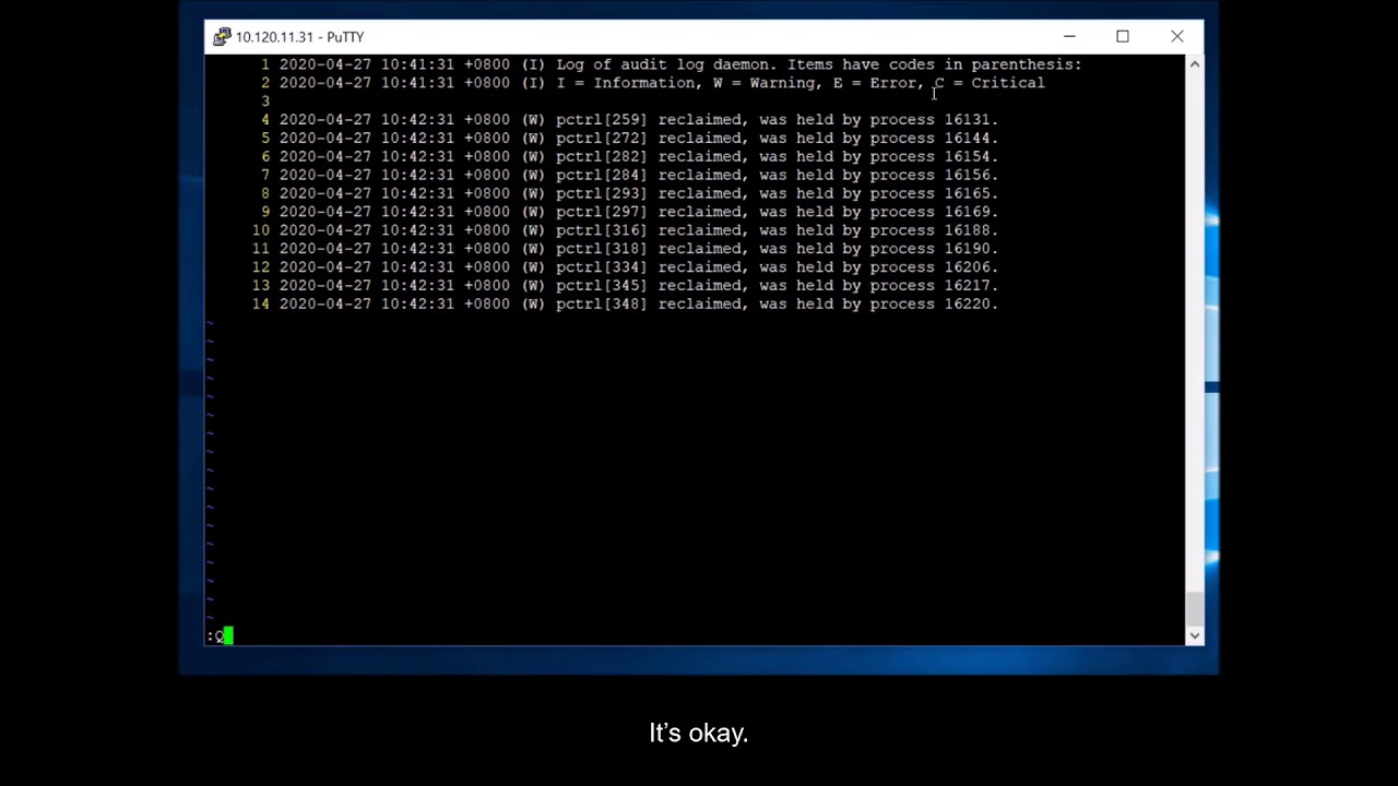 Status Log File Status Log Files used in Audit Logging - YouTube