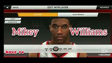 Mickey Williams nba2k20 face creation for android