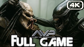 ALIENS VS PREDATOR Gameplay Walkthrough FULL GAME (4K 60FPS PC) No Commentary