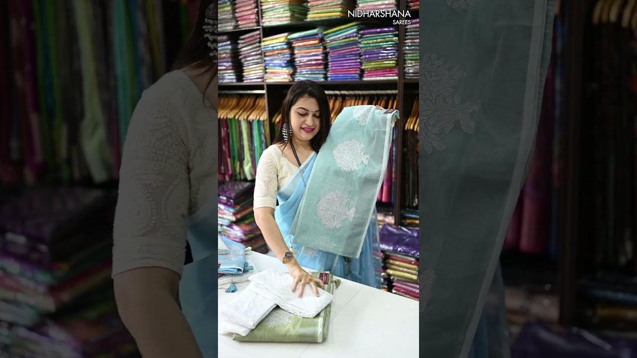 Код товара: NSDOLSS1 | Название товара: Лен из хлопка | Сари Nidharshana ||