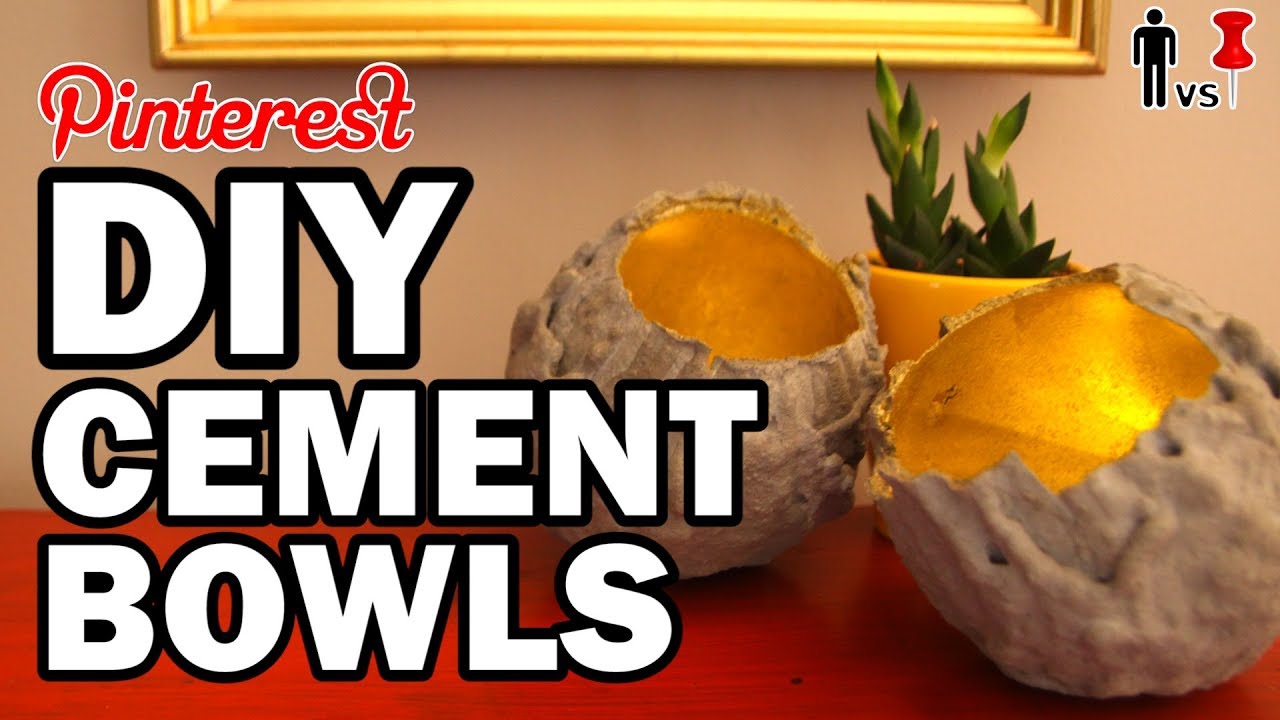 DIY Cement Bowls - Man Vs Pin - 4 YEARS!!! - YouTube