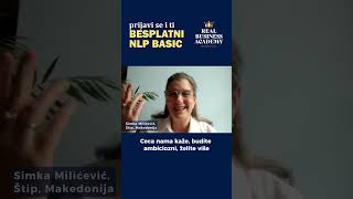 Simka Milicevic, iskustvo sa RBA edukacije.Besplatni NLP Basic Prijavi se i ti.