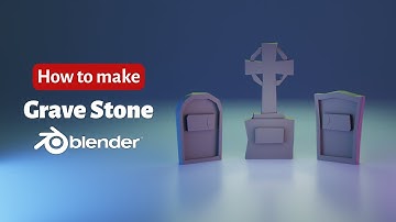 How to make Low Poly Grave Stone in Blender