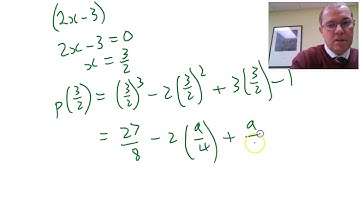 Proof of The Remainder and Factor Theorem