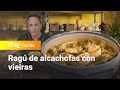 Ragú de alcachofas con vieiras - Menudos Torres | RTVE Cocina