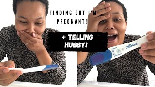 Finding out I’M PREGNANT and telling my husband!!