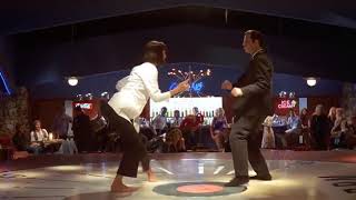 Pulp Fiction 1994  الرقصة الشهيرة من الفيلم الأوسكاري الأسطوري the famous dance from pulp fiction