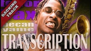 How to Play the becane yame tenor sax transcription [ BACKING TRACK ] [ TENOR SAX SHEET MUSIC ]