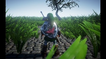 Unreal Engine 4 [4.13] Zelda Ocarina of Time - Grass response test UE4