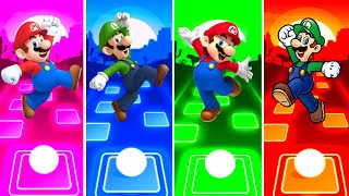 The Super Mario Twin Funny Dancing Run Tiles Hop Edm Rush Gaming 💤💥 The Super Mario 🆚 The Luigi