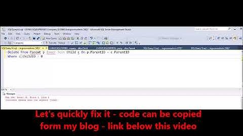 MSSQL - Fix Error   Incorrect syntax near the keyword 