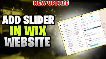 How to add slider in wix website | Wix Image or Video Slide tutorial