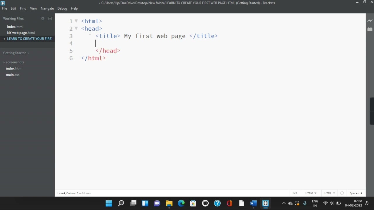 Create your first web page within 2minutes.