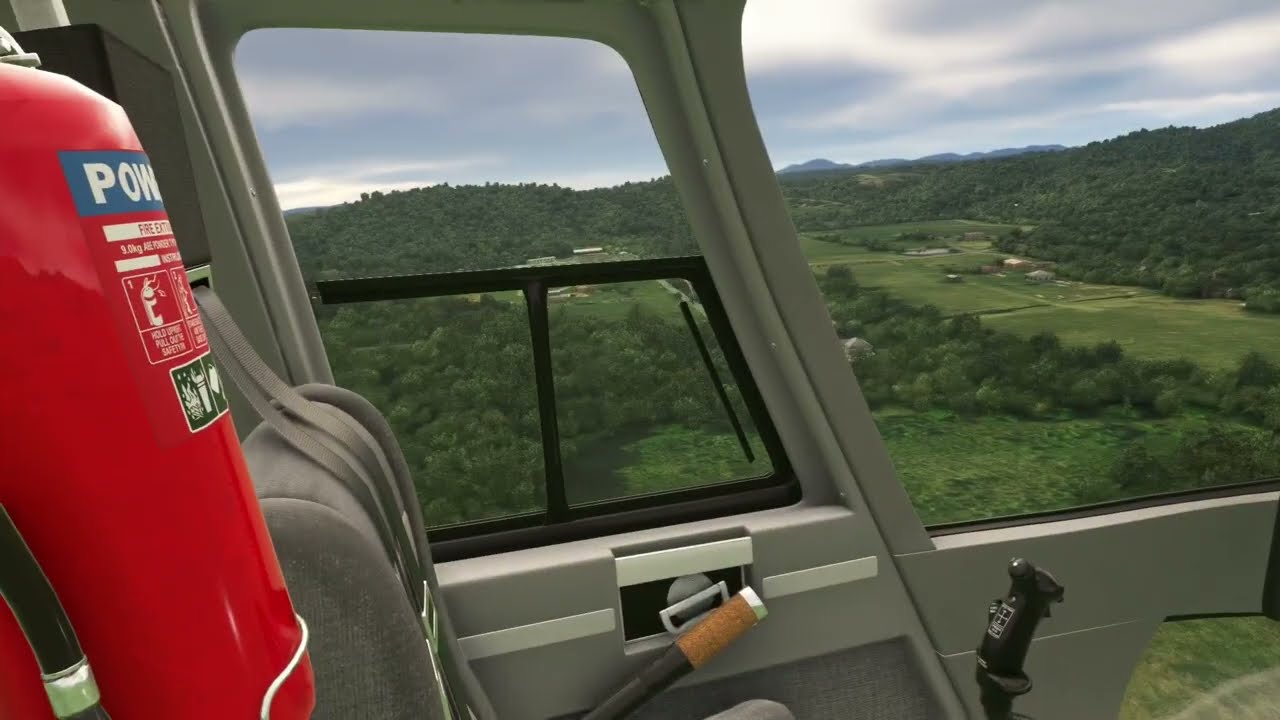 Flying the CowanSim Bell 206L3 Long Ranger to Table Rock