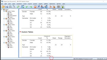 How to analyze demographic variables in one table