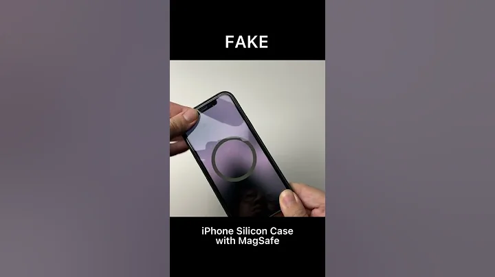 FAKE iPhone Silicon Case with MagSafe #shorts