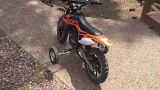 How to make training wheels for Mototec Dirt Bike