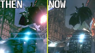 Batman Arkham Knight 2014 Gameplay Trailer vs Final Retail Graphics Comparison