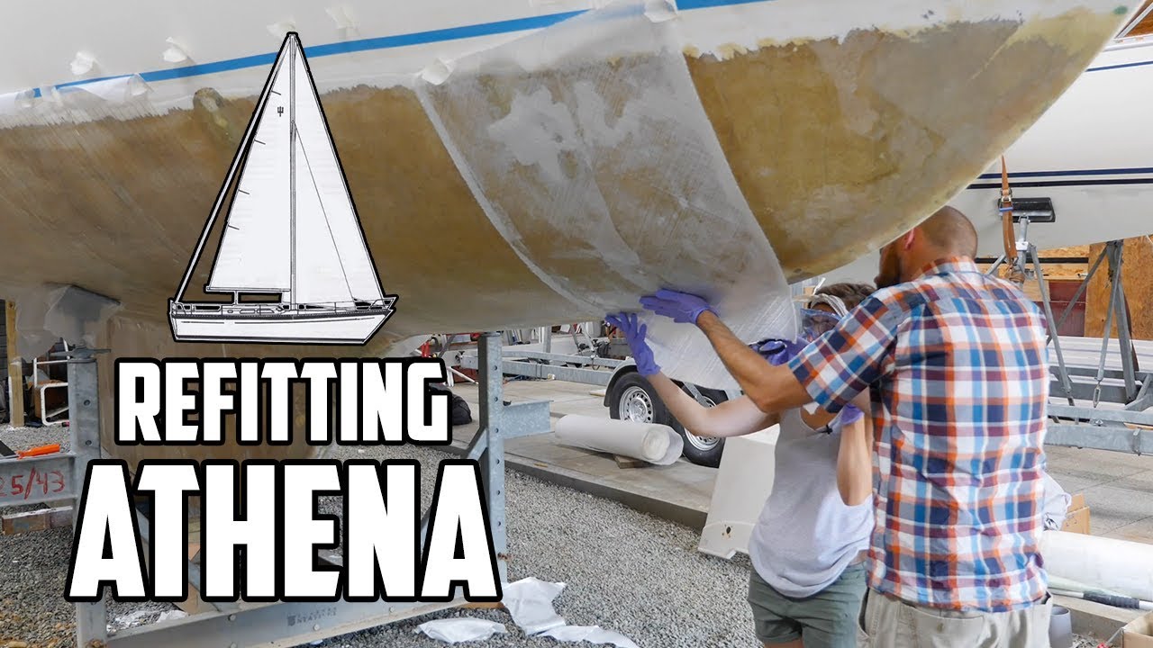 Sail Life – Osmosis treatment, laying up glass on the hull – episode 2 of 5