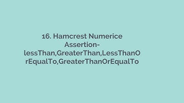 16. Hamcrest Numeric Assertion lessThan,GreaterThan, API Automation, API Automation Playlist