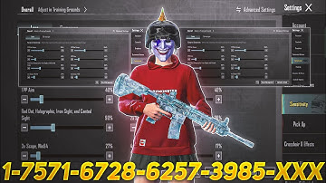 New Update 4.1⚡Best Sensitivity Code + Control Settings Pubg Mobile/Bgmi Sensitivity 2025