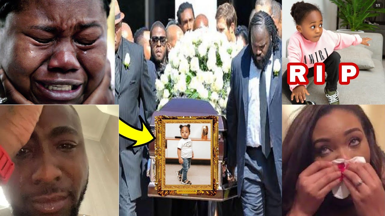 THE SAD FUNERAL OF #ifeanyi adeleke davido son ( see full video 👇😭