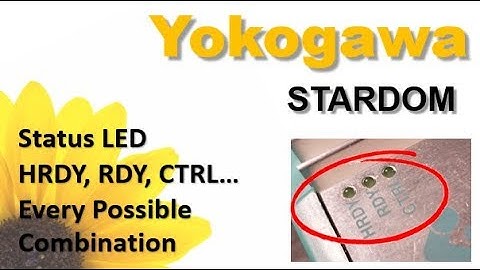 Yokogawa STARDOM - Status LED HRDY, RDY, CTRL, Every Possible Combination