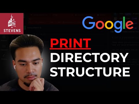 Google Coding Interview: Print the Directory Structure