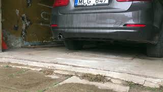 BMW F30 316d with DPF delete startup at -1