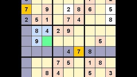 How to Solve Washington Times Sudoku Difficult April 27, 2020