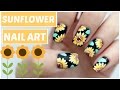 Easy Sunflower Nail Art!!! | JennyClaireFox