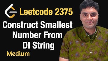Construct Smallest Number From DI String - Leetcode 2375 - Python
