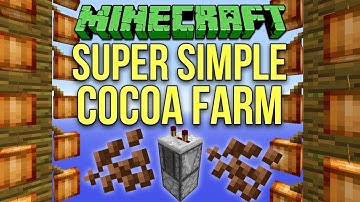 Minecraft 1.12 Super Simple Cocoa Bean Farm Tutorial