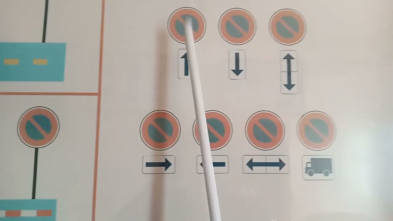 شرح مفصل للمعنى الوقوف والتوقف والرصيف الاصفر والرصيف الأحمر والأبيض